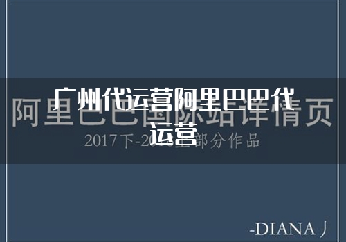 广州代运营阿里巴巴代运营