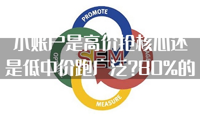 小账户是高价抢核心还是低中价跑广