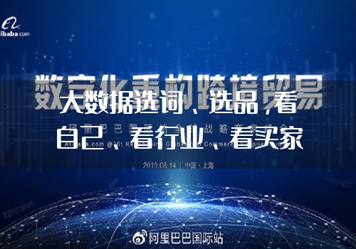 大数据选词、选品，看自己、看行业、看买家，数据驱动生意，就是这么简单！