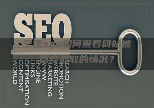 宁德seo如何查看网站被百度抓取的情况？