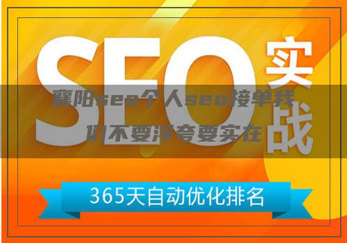 襄阳seo个人seo接单我们不要浮夸要实在