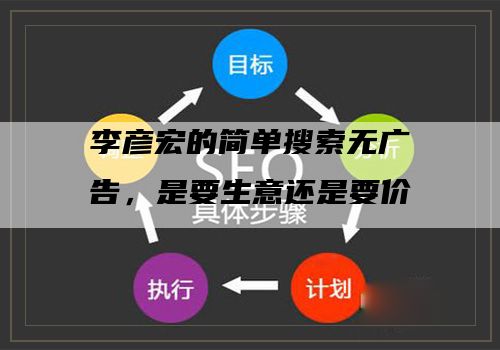 李彦宏的简单搜索无广告，是要生意还是要价值