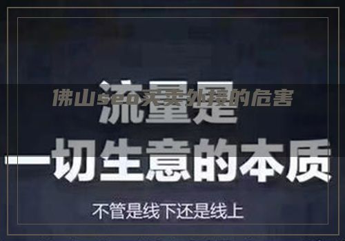 佛山seo买卖外接的危害