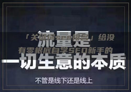 「关键词seo排名」给没有零根底自学SEO新手的几