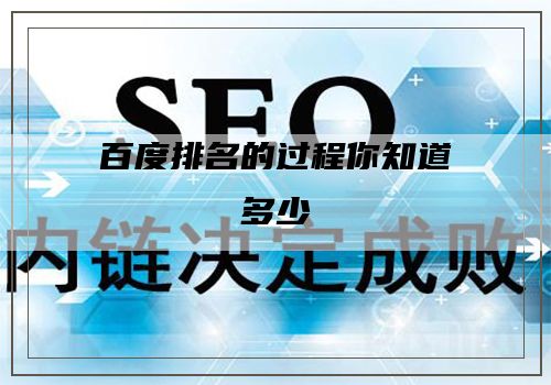 百度排名的过程你知道多少