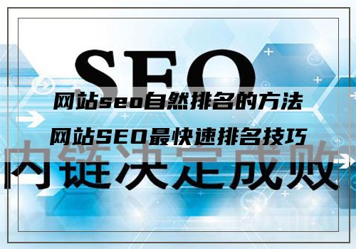 网站seo自然排名的方法网站SEO最快速排名技巧