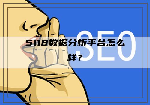 5118数据分析平台怎么样？