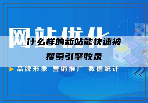 什么样的新站能快速被搜索引擎收录