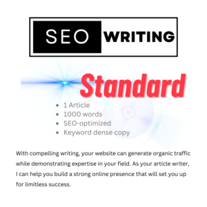 Articles Writing - Standard Package