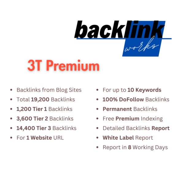 Backlinks - 3 Tier Premium